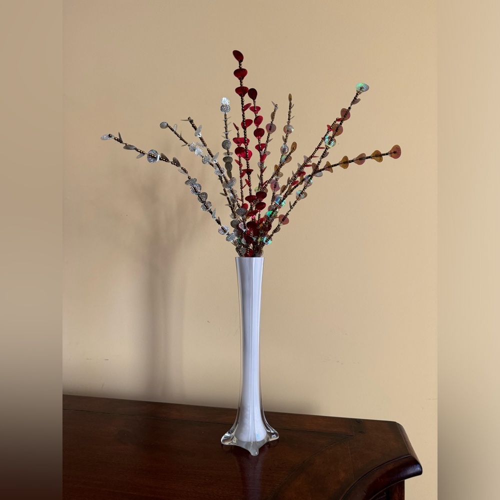 Handmade beaded stems for decor